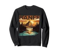 Rétro Vintage rétro du Parc National du Canada Banff Sweatshirt