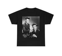 Retro Vintage Rock Singers The Everly Brothers T shirtBlackS