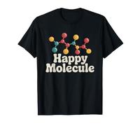 Retro Vintage Serotonin Molecule Happiness Science Chemistry T-Shirt