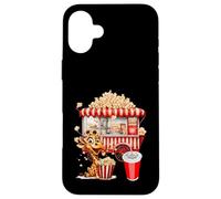 Rétro Vintage Snack Christmas Popcorn Movie Night Coque pour iPhone 16 Plus