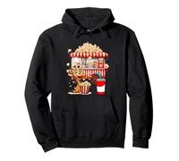 Rétro Vintage Snack Christmas Popcorn Movie Night Sweat à Capuche