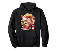 Rétro Vintage Snack Christmas Popcorn Movie Night Sweat à Capuche