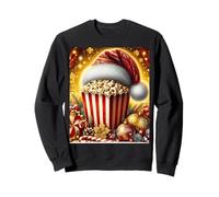 Rétro Vintage Snack Christmas Popcorn Movie Night Sweatshirt