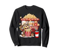 Rétro Vintage Snack Christmas Popcorn Movie Night Sweatshirt