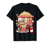 Rétro Vintage Snack Christmas Popcorn Movie Night T-Shirt