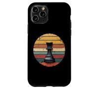 Rétro Vintage Sunset Chess Queen Strategy Style années 80 Coque pour iPhone 11 Pro