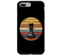 Rétro Vintage Sunset Chess Queen Strategy Style années 80 Coque pour iPhone 7 Plus/8 Plus