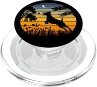 Retro Vintage Sunset Night Nature Jack Russell Terrier Lover PopSockets PopGrip pour MagSafe