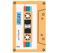 Retro Vintage tape Cassettes Notebook Writing Journal. Various audio tapes. Different Mixtapes. Love songs, Relax, Rock, Nineties hits etc.: 6x9 160 page Writing Notebook Journal Retro Vintage Music