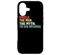 Retro Vintage Uncle The Man The Myth The Bad Influence Coque pour iPhone 17