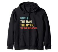 Retro Vintage Uncle The Man The Myth The Bad Influence Sweat à Capuche