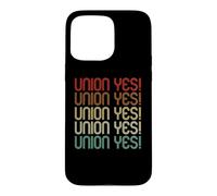 Retro Vintage Union Yes Strong Proud Teacher Thug Union Rep Coque pour iPhone 15 Pro Max