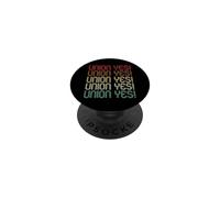 Retro Vintage Union Yes Strong Proud Teacher Thug Union Rep PopSockets PopGrip Adhésif