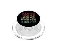 Retro Vintage Union Yes Strong Proud Teacher Thug Union Rep PopSockets PopGrip pour MagSafe