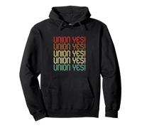 Retro Vintage Union Yes Strong Proud Teacher Thug Union Rep Sweat à Capuche