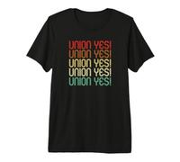 Retro Vintage Union Yes Strong Proud Teacher Thug Union Rep T-Shirt Haut de Gamme