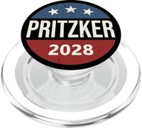 Retro Vintage Vote Button JB Pritzker 2028 President PopSockets PopGrip pour MagSafe