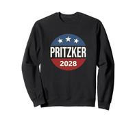 Retro Vintage Vote Button JB Pritzker 2028 President Sweatshirt