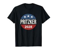 Retro Vintage Vote Button JB Pritzker 2028 President T-Shirt