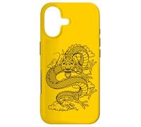 Retro Vintage Zodiac Lunar New Year Black Chinese Dragon Coque pour iPhone 17