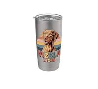 Retro Vizsla Mom Magyar Hungarian Vizslas Gobelet isotherme en acier inoxydable double paroi