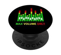 Retro VU Meter Vintage DJ Audio Stereo Music Sound PopSockets PopGrip Adhésif