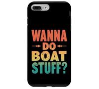 Retro Wanna Do Boat Stuff - Funny Boating Coque pour iPhone 7 Plus/8 Plus