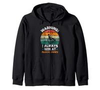 Retro Warning I win at Musical Chairs Wheelchair Handicap Sweat à Capuche