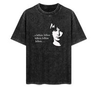 Retro Washed Shirt Men's Unisex A Billion Billion Billion Etc Funny Silly Brian Cox Round Neck Antique Wash T-Shirt Short Sleeve Black S