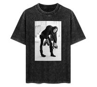Retro Washed Shirt Men's Unisex Marty Feldman Igor Young Frankenstein Movie Round Neck Antique Wash T-Shirt Short Sleeve Black S