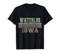 Rétro Waterloo Iowa T-Shirt Graphique avec Valeur