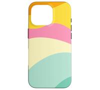 Retro Waves Swirls Pastel Rainbow Wavy Stripes 70s Aesthetic Coque pour iPhone 16 Pro