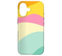 Retro Waves Swirls Pastel Rainbow Wavy Stripes 70s Aesthetic Coque pour iPhone 17