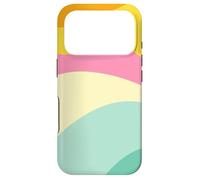 Retro Waves Swirls Pastel Rainbow Wavy Stripes 70s Aesthetic Coque pour iPhone 17 Pro