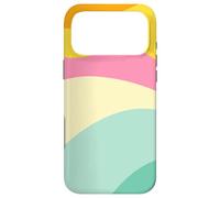Retro Waves Swirls Pastel Rainbow Wavy Stripes 70s Aesthetic Coque pour iPhone 17 Pro Max