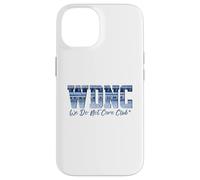 Retro WDNC Club | We Do Not Care, Denim Jeans Style Graphic Coque pour iPhone 14