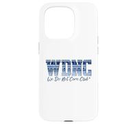 Retro WDNC Club | We Do Not Care, Denim Jeans Style Graphic Coque pour iPhone 15 Pro