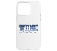 Retro WDNC Club | We Do Not Care, Denim Jeans Style Graphic Coque pour iPhone 15 Pro Max