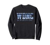 Retro WDNC Club | We Do Not Care, Denim Jeans Style Graphic Sweatshirt