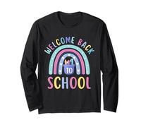 Retro Welcome Back to School Teacher Appreciation Boys Girls Manche Longue