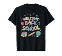 Rétro Welcome Back to School Teacher Appreciation Colorful T-Shirt