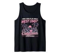 Rétro West Coast Sunset Beach Vintage Coastal Landscape GRAP Débardeur