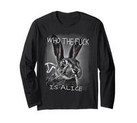 Rétro Who the F_ck Is Alice Funny Rabbit Manche Longue