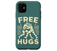 Retro Wrestling Funny Free Hug Citation Pro Wrestler Fighting Coque pour iPhone 11