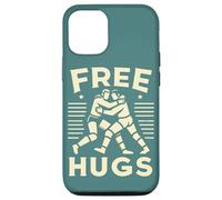 Retro Wrestling Funny Free Hug Citation Pro Wrestler Fighting Coque pour iPhone 12/12 Pro