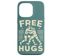 Retro Wrestling Funny Free Hug Citation Pro Wrestler Fighting Coque pour iPhone 13 Pro
