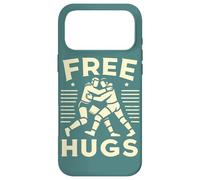 Retro Wrestling Funny Free Hug Citation Pro Wrestler Fighting Coque pour iPhone 17 Pro Max