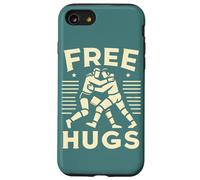Retro Wrestling Funny Free Hug Citation Pro Wrestler Fighting Coque pour iPhone SE (2020) / 7/8