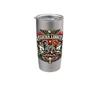 Retro Wrestling - Lucha Libre - Catcheur Gobelet isotherme en acier inoxydable double paroi