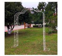 Retro Wrought Iron Garden Arch, European Climbing Rose Trellis for Outdoor Decoration, Durable Metal Arbor, Garden Accent, W180×H240CM.